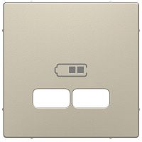 Лицевая панель Schneider Electric Merten D-Life для 2-м. розетки USB сахара картинка